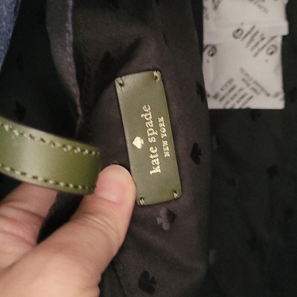 Kate Spade Chelsea Medium Nylon Satchel Crossbody Bag Enchanted Green - Picture 6 of 10